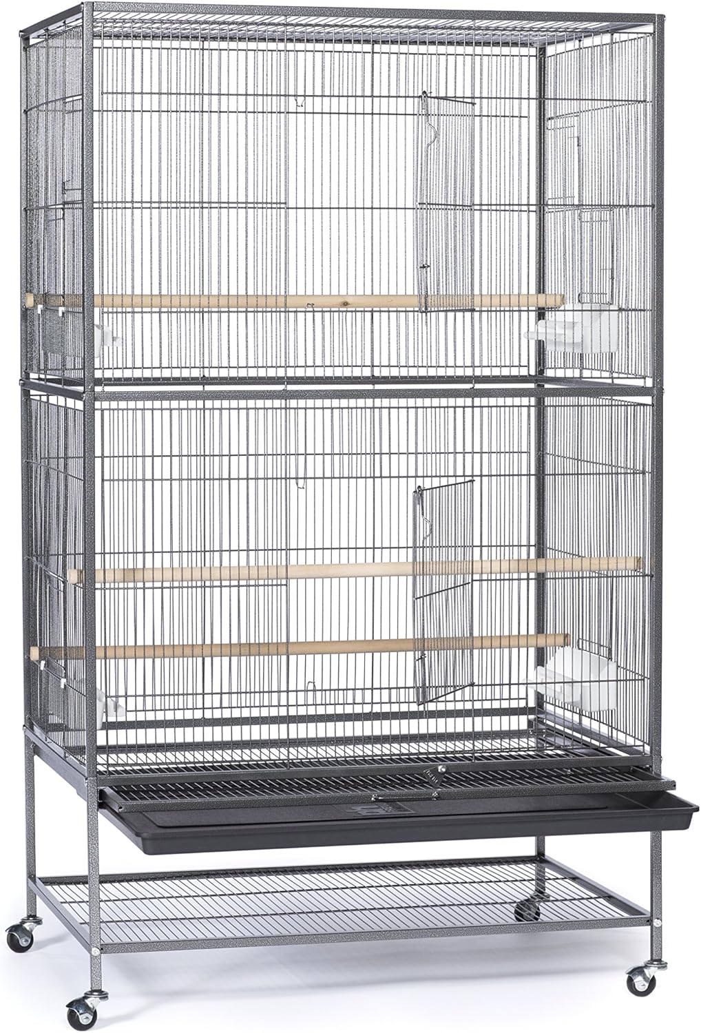 Prevue Pet Products Wrought Iron Flight Cage with Stand F040 Black Bird Cage, 31-Inch by 20-1/2-Inch by 53-Inch : Birdcages : Pet Supplies