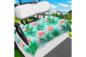 ENYORSEL Golf Cart Seat Covers, Unique Golf Cart Seat Towel Blanket for All EZGO, Yamaha, Club Cars, Icon and More Cart Front Seat, 100% Microfiber Keeps Seat Cool and Comfortable, 51'' x 31''