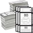 2000 Pieces 3-Part Valet Tickets for Cars, 2 Sets of Temporary Parking Tags Numbered 000-999, Perforated Cardstock Key Tag, Claim Ticket (2.8 x 5.5 in)