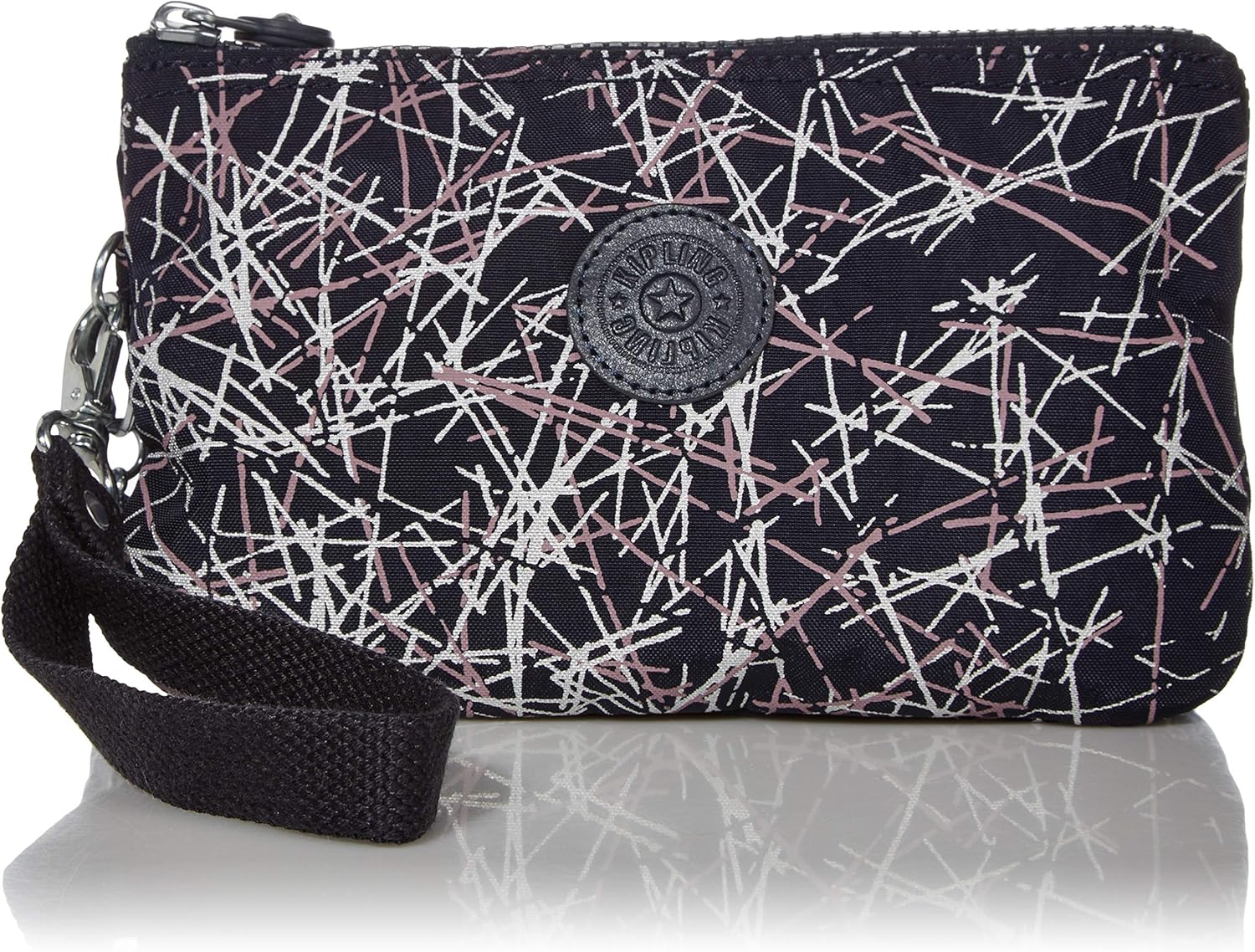 Kipling Women's Creativity XL Pouch, Navy stick Print, One Size