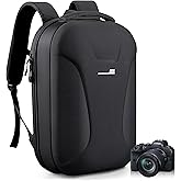 Camera Backpack Bag for Photographer, 22L Large Capacity Professional Digital Camera Bag with 15 Inch Laptop Compartment, Compatible for Canon/Nikon/Sony, Hardshell DSLR/SLR Photography Backpack