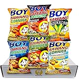 Boy Bawang Cornick Corn Nuts Snack Box of 6 Flavors