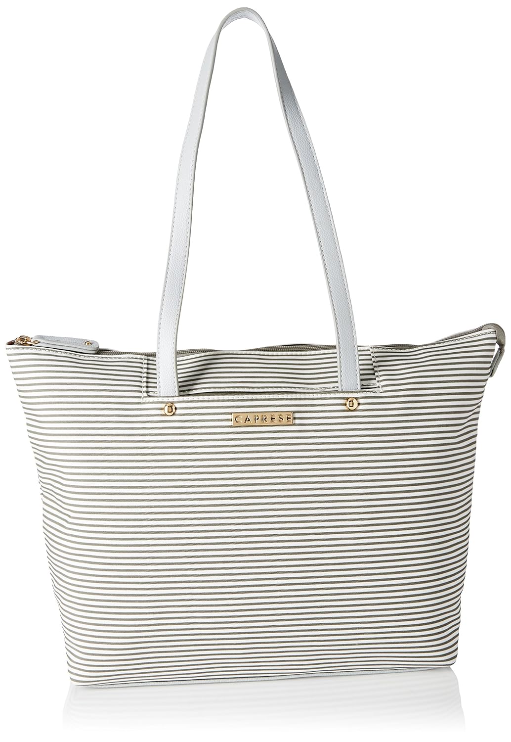 caprese eva women's tote bag (grey and white)