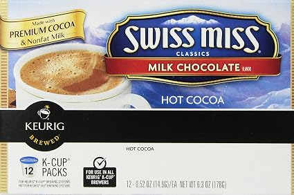 Swiss Miss classics keurig Milk chocolate Hot cocoa k-kups - 12 ct (099555012507)