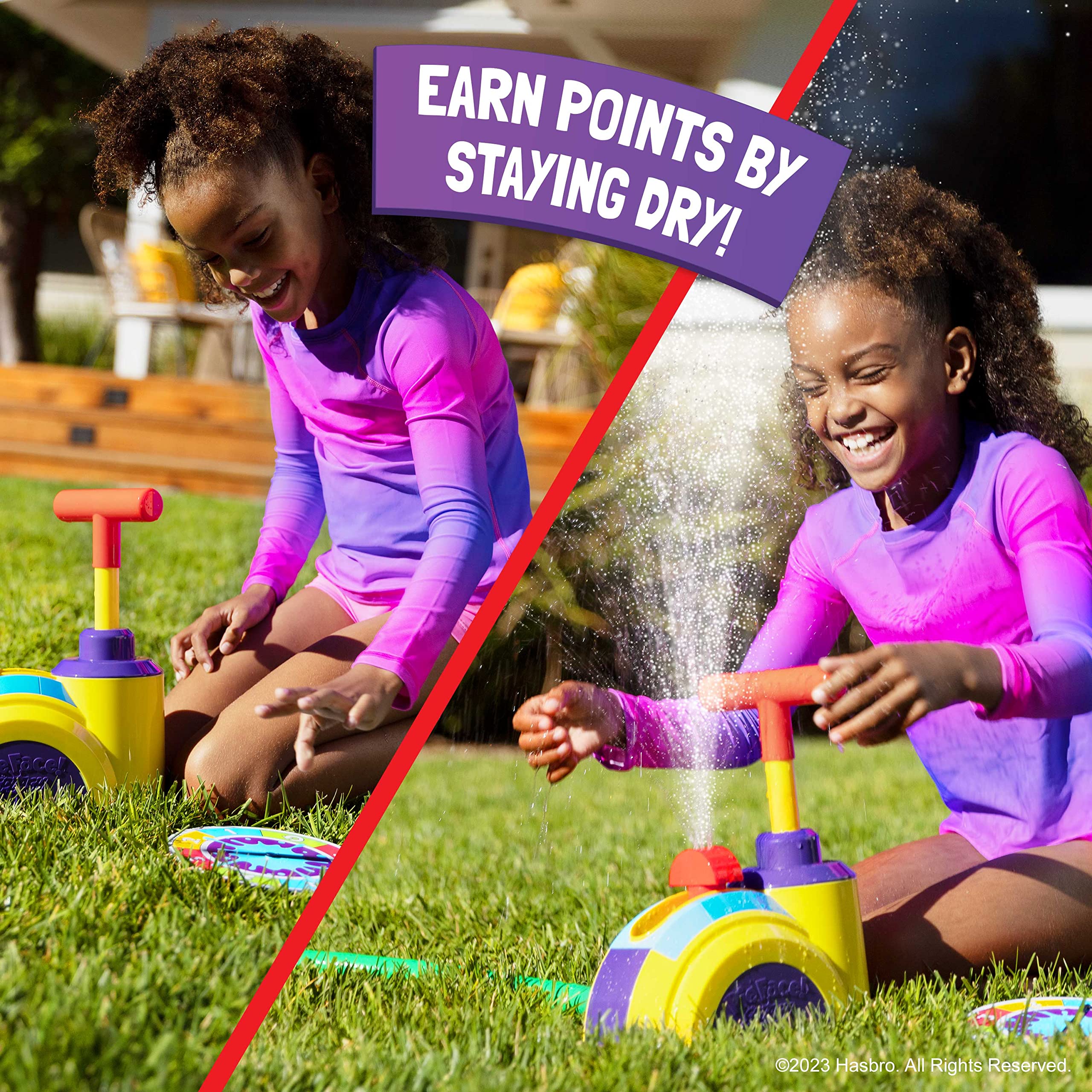 Hasbro Pie Face Splash – Water Sprinkler Game for Kids Outdoor Summer Fun – Play with Friends and Family