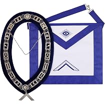 Amazon.com: Masonic Mason WORSHIPFUL MASTER SILVER Jewel Collar ...