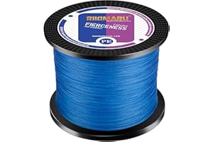 RIKIMARU Braided Fishing Line Abrasion Resistant Superline Zero Stretch&Low Memory Extra Thin Diameter 327-1094 Yds, 4-180LB