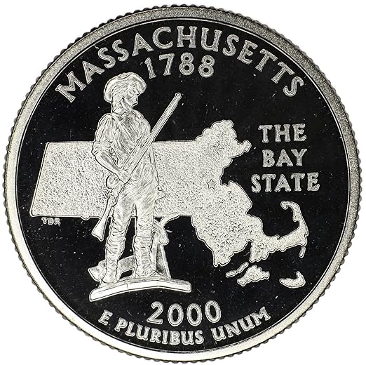 2000 S Massachusetts State Quarter Proof at Amazon's Collectible Coins