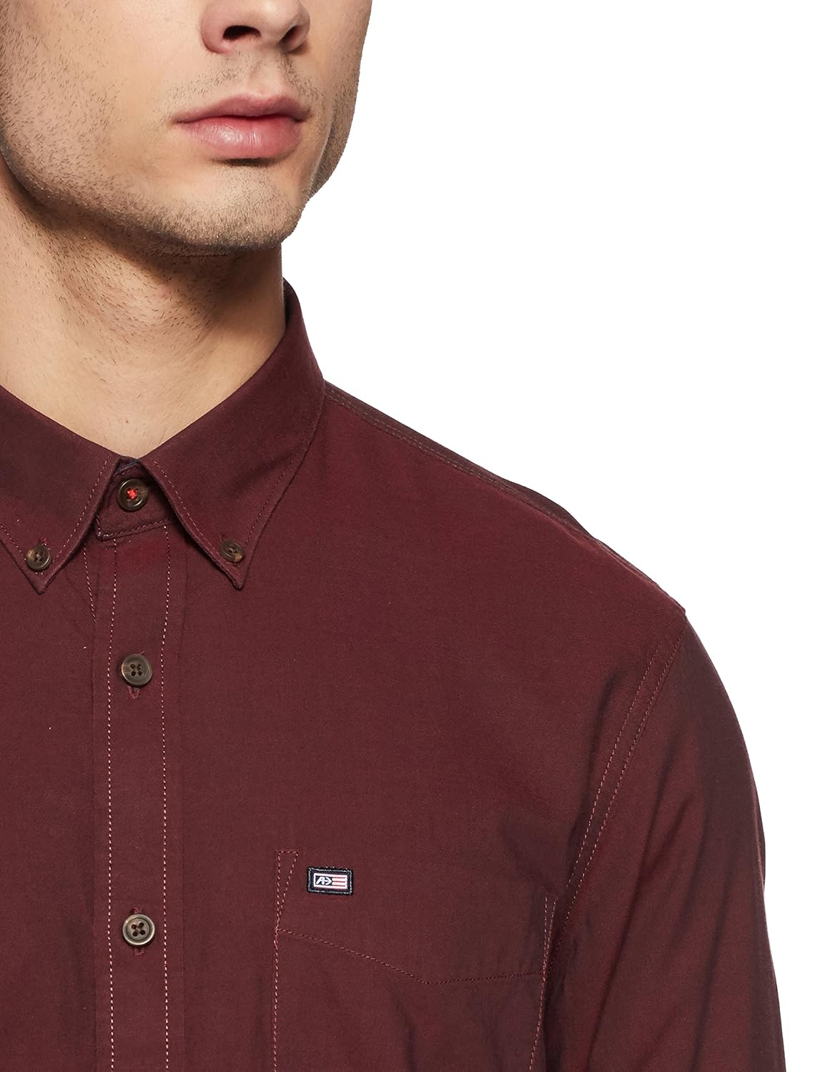 arrow sports men's solid slim fit casual shirt