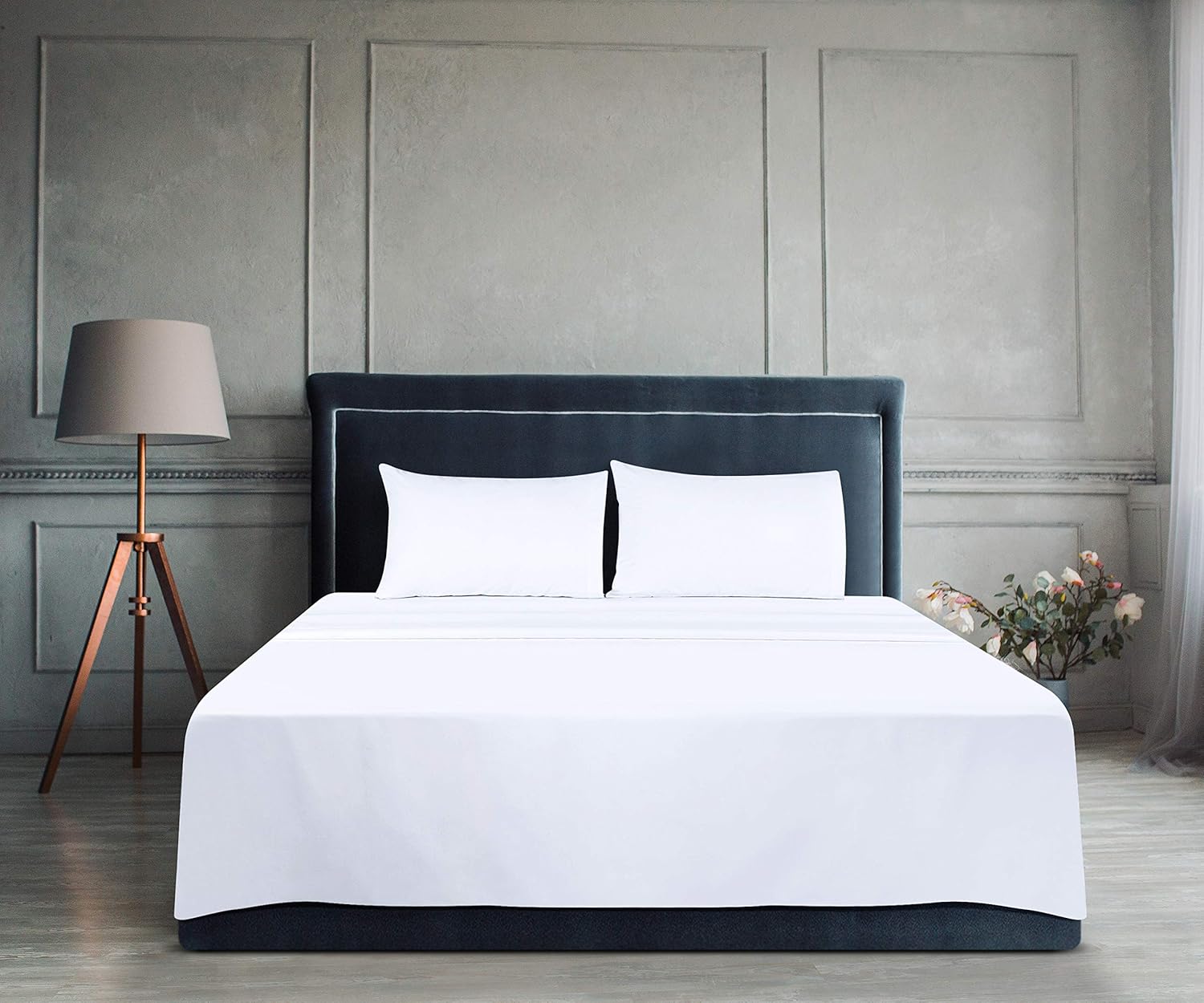 Utopia Bedding Flat Sheets - Pack of 6 - Soft Brushed Microfiber Fabric - Shrinkage & Fade Resistant Top Sheets - Easy Care (Twin, White): Home & Kitchen