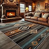 Aquailis Southwest Rugs for Living Room - 8x10 Rug, Navajo Rug for Living Room, Aztec Tribal Washable Rugs for Bedroom, Indian Navajo Area Rug, Native American Carpet - Home Decor, Southwest Gifts