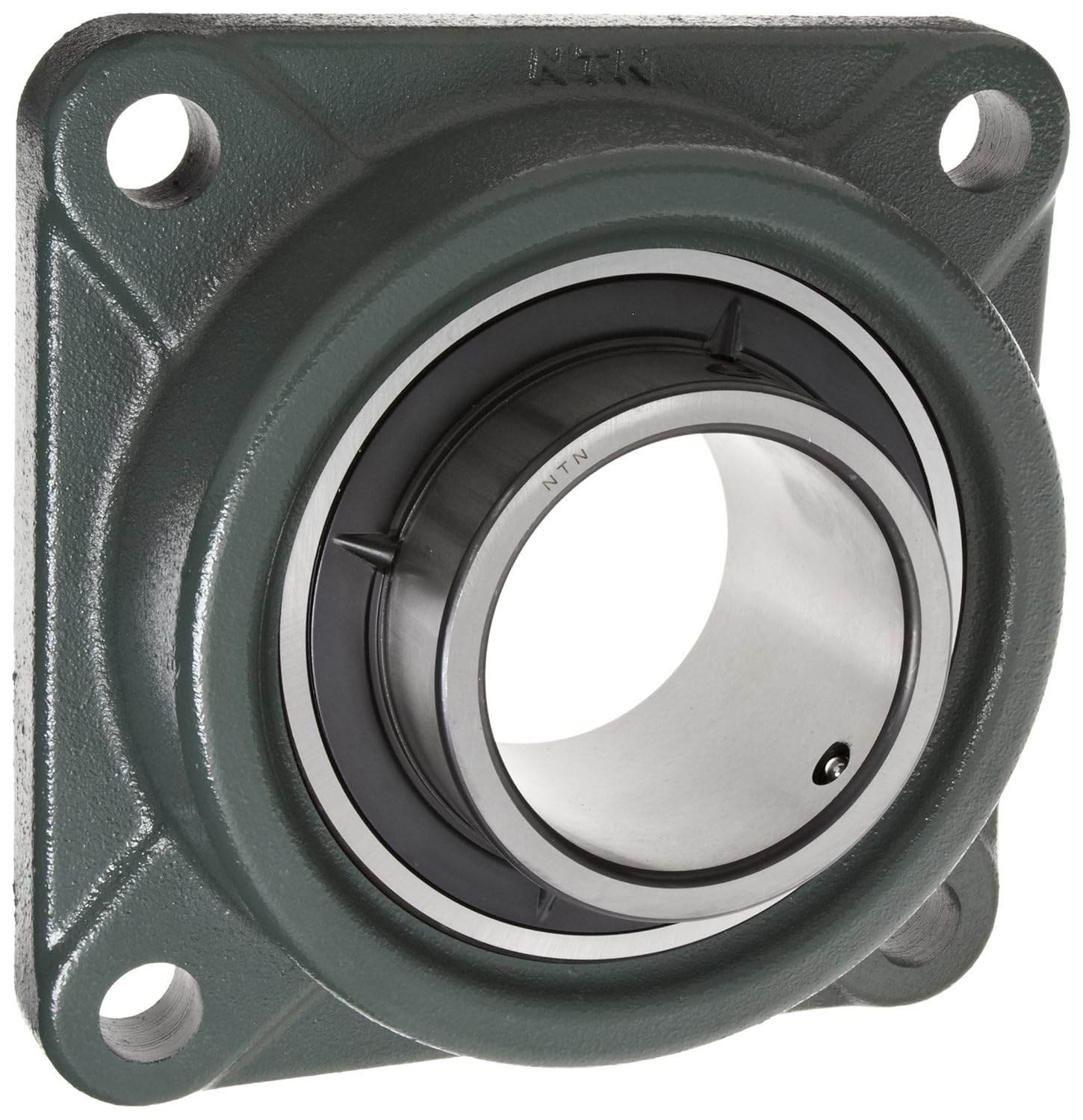 NTN UCF205 Light Duty Flange Bearing, 4 Bolts, Setscrew