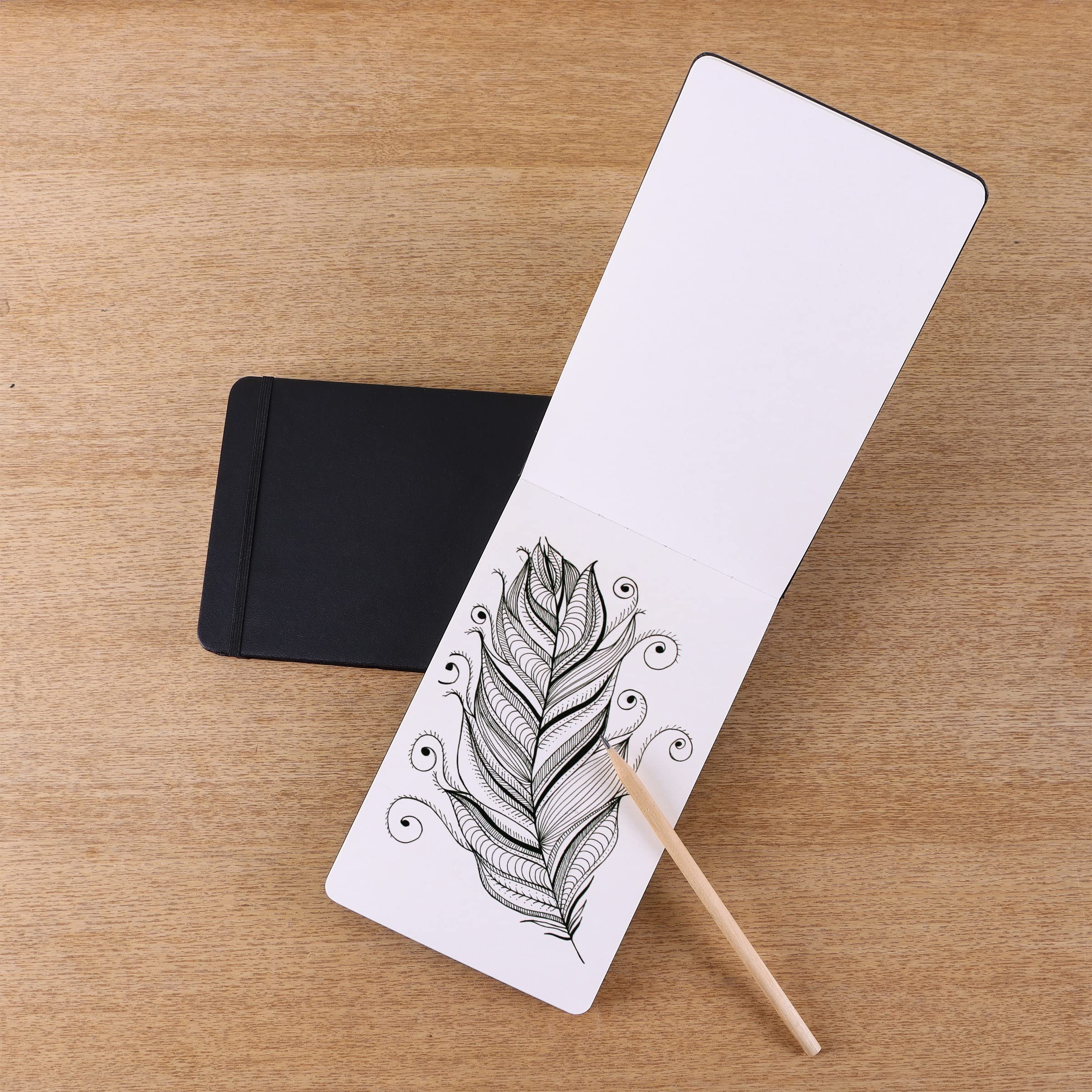 Amazon Basics Art Sketch Book, L Size 5.25