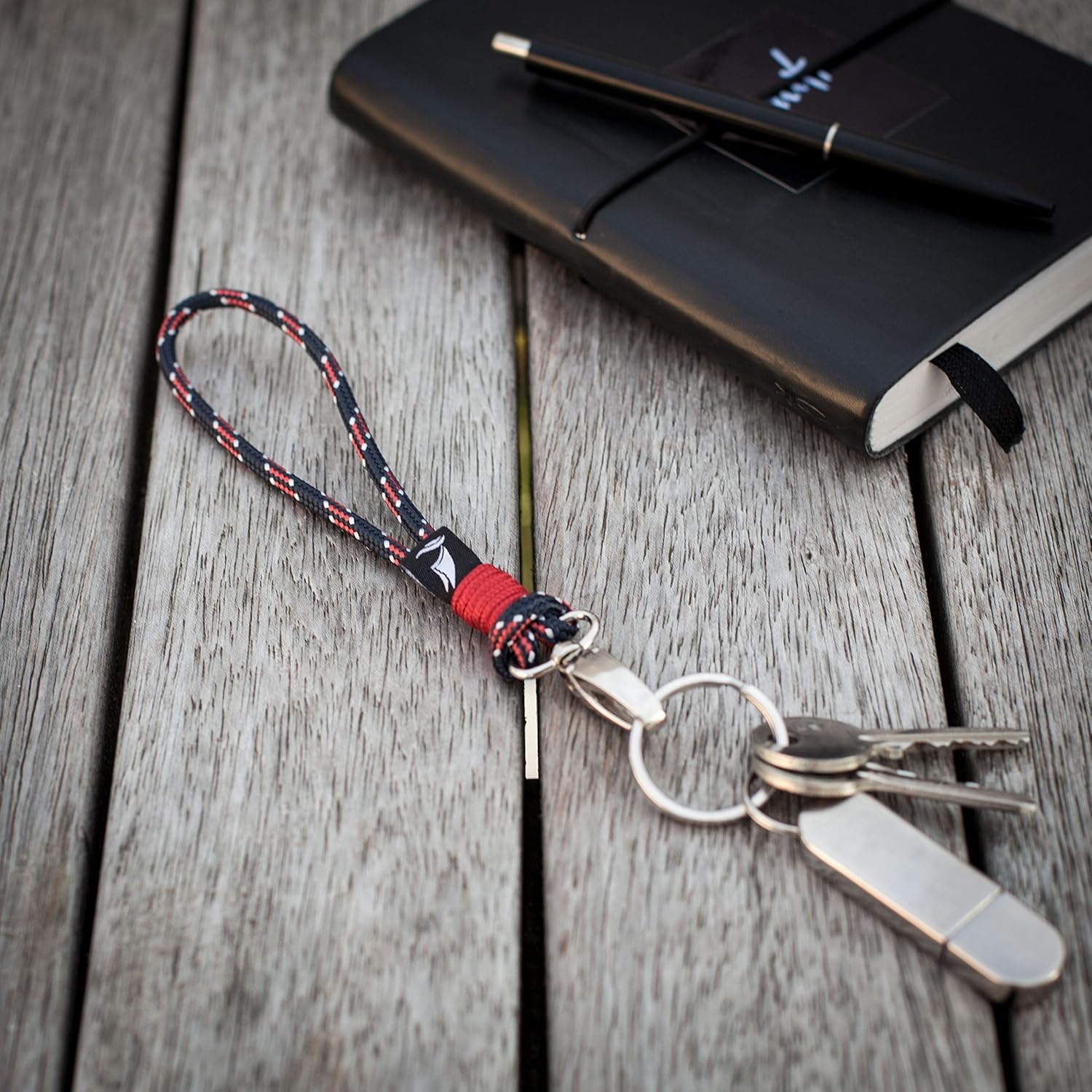 Wind Passion - Nautical Braided Paracord Keychain - Sturdy & Waterproof Unisex Adults Keychain - Victory Blue - Image 5
