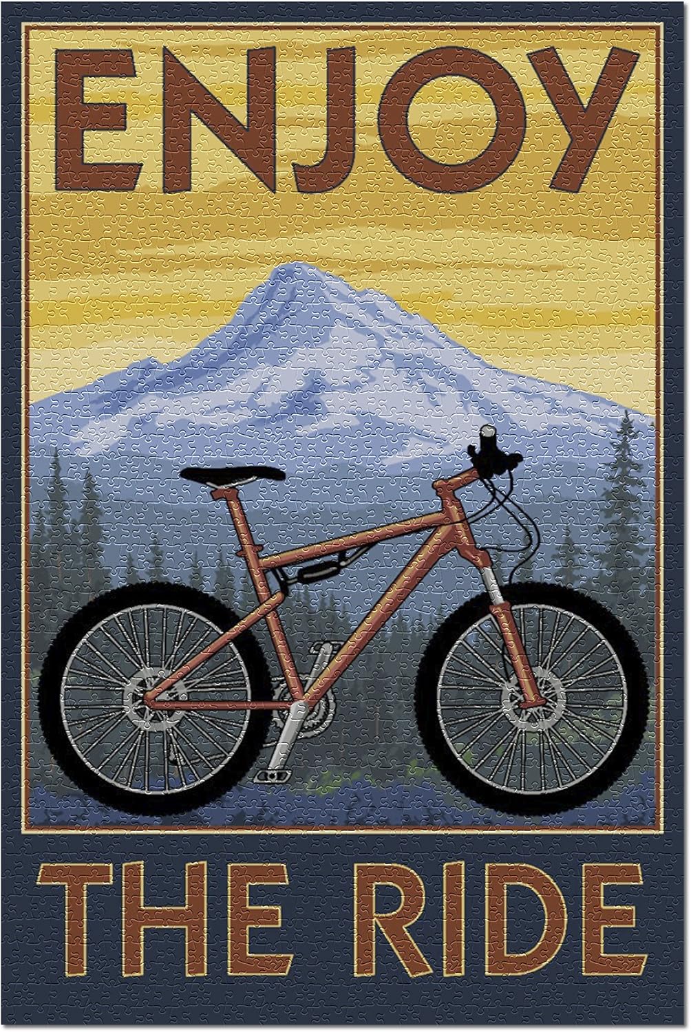 Enjoy the Ride Mountain Bike Scene 75072 (19x27 Premium