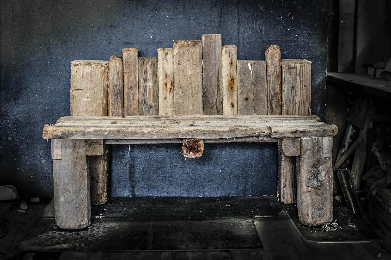 Driftwood Garden Bench, Solid Drift Wood garden seat, Drift Wood Garden