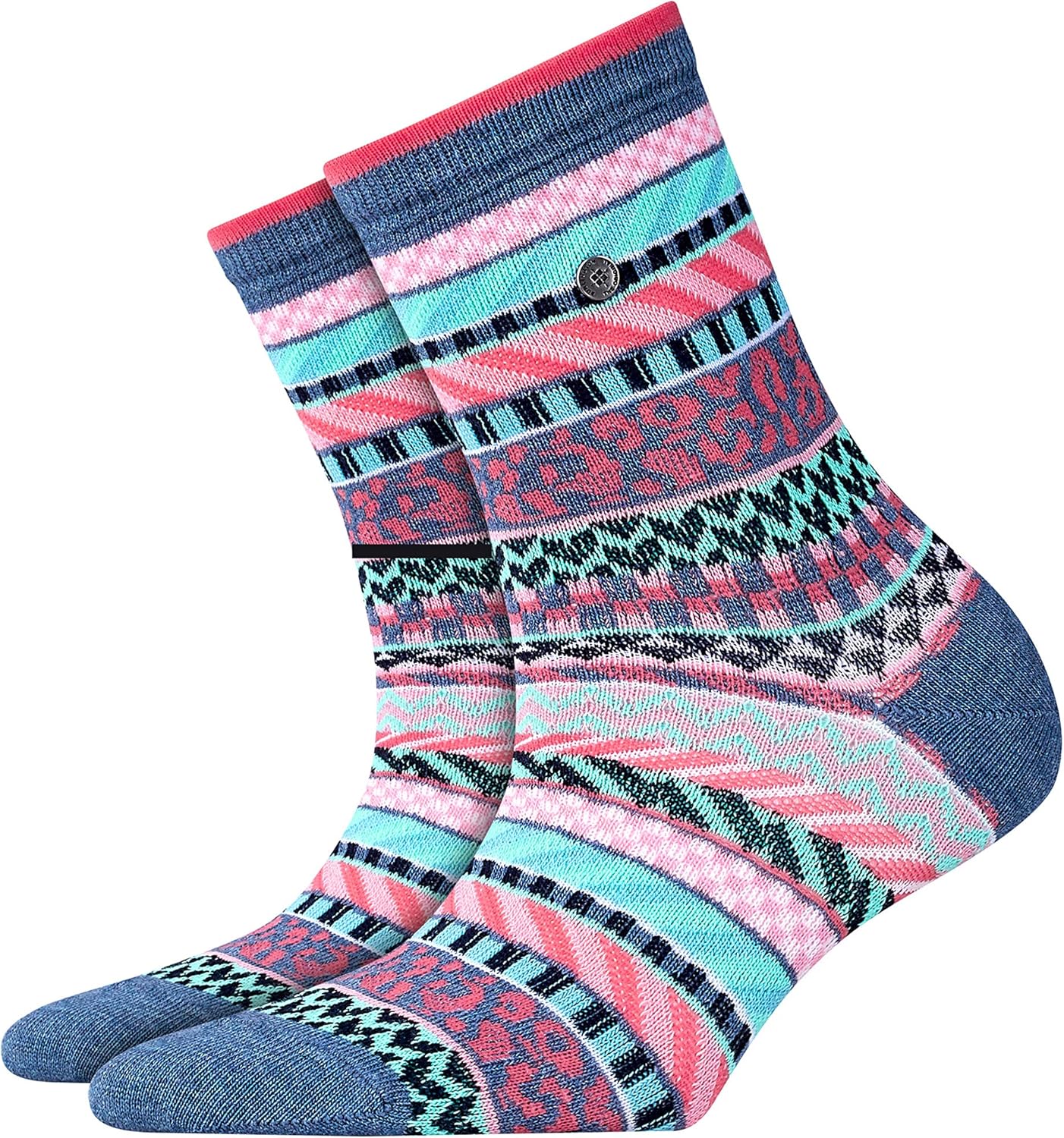 Burlington Damen Socken Knittingham | Woll-Baumwolle Mix Gemustert 1 Paar
