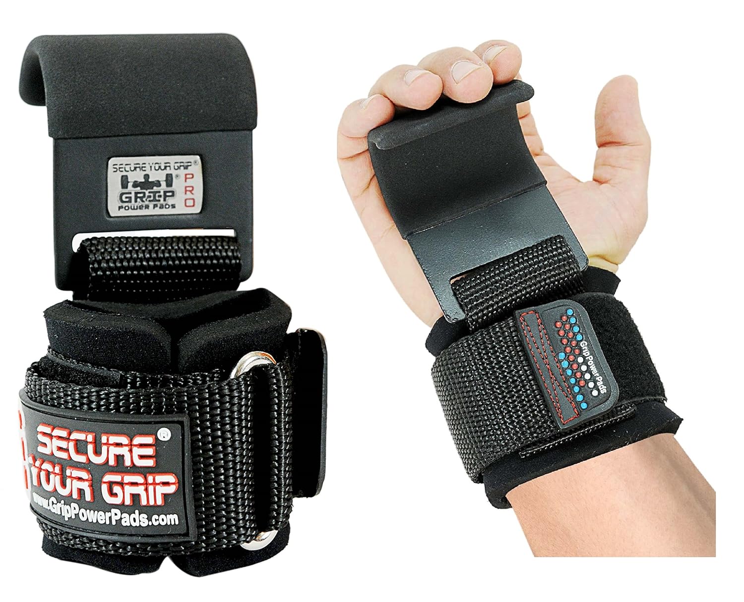 Grip Power PadsÂ Pads Pro Steel Lifting Hook and Neoprene Padded Gym