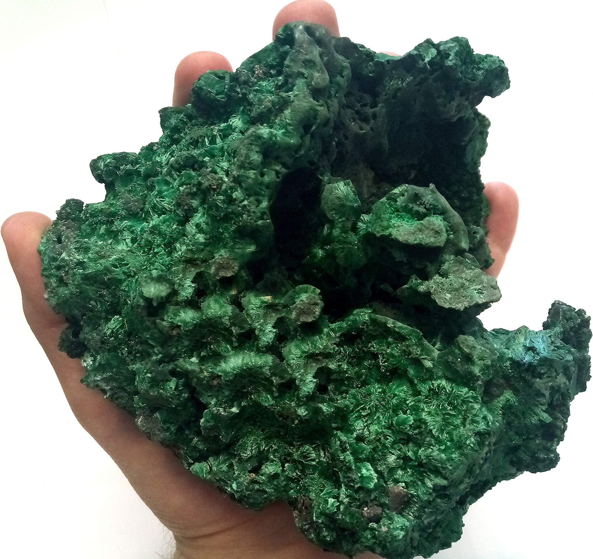 MALACHITE PATTERN CRYSTAL FREEFORM 745g 150mm SOUTH AFRICA A-GRADE FC127