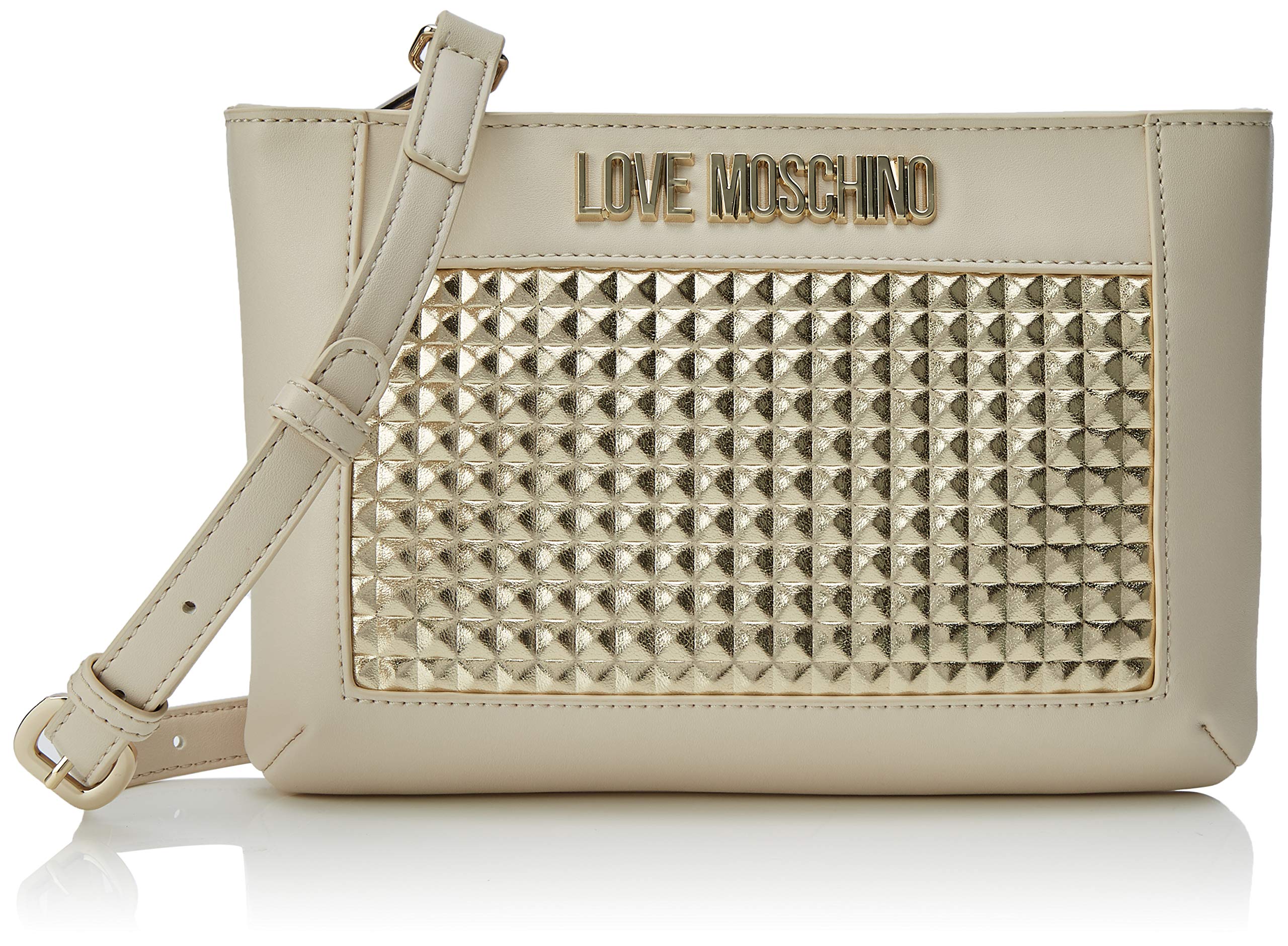 Love Moschino Borsa Calf Pu, Women’s Cross-Body Bag, Gold (Oro), 3x16x26 cm (W x H L)