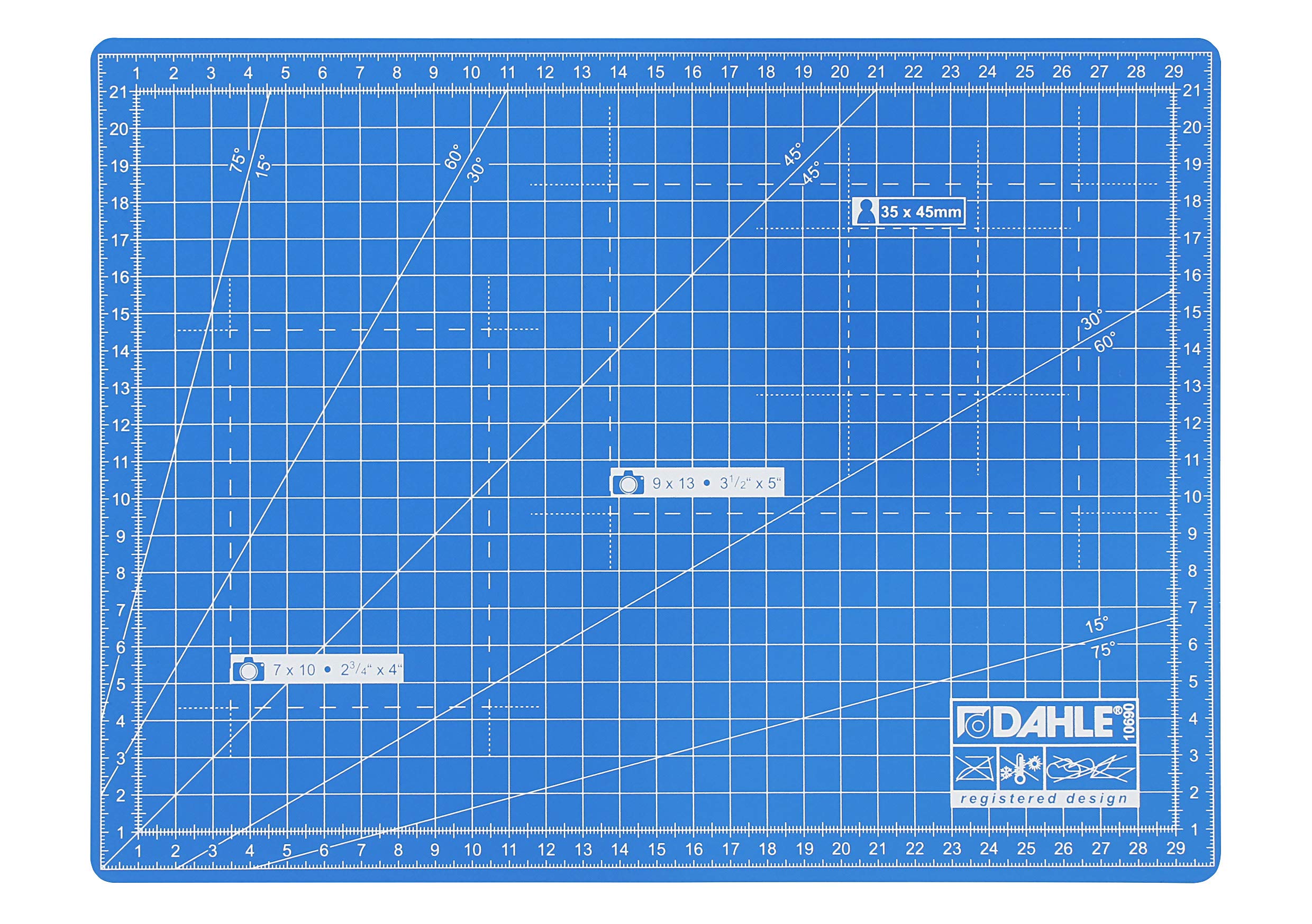 Dahle 22 x 30cm Knife Mat - Blue — image 1