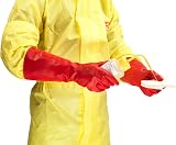 Ansell AlphaTec 37-900 Nitrile Chemical Gloves Red Size 9 12 Pairs view 4