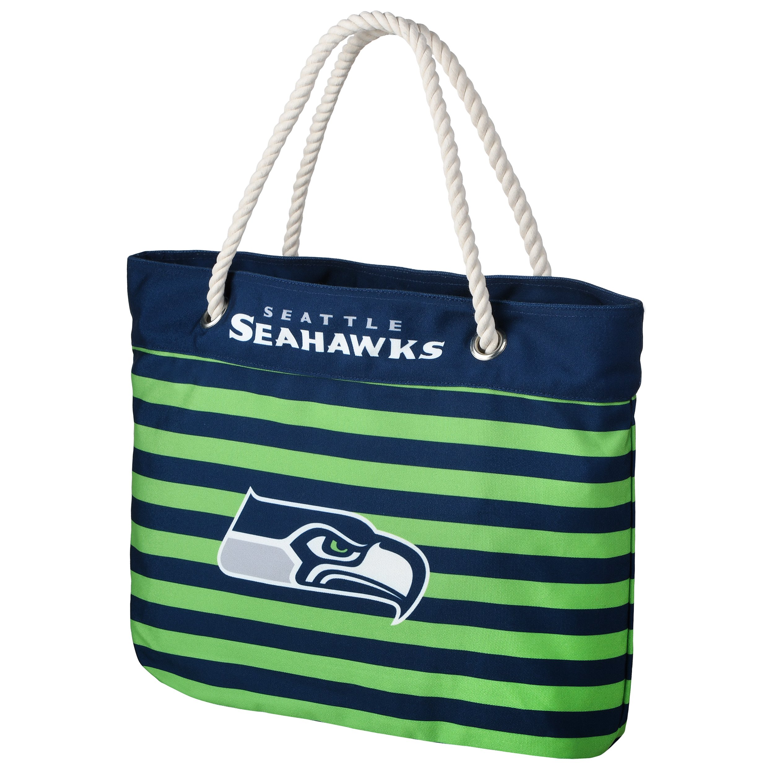 FOCO Seattle Seahawks Nautical Stripe Tote