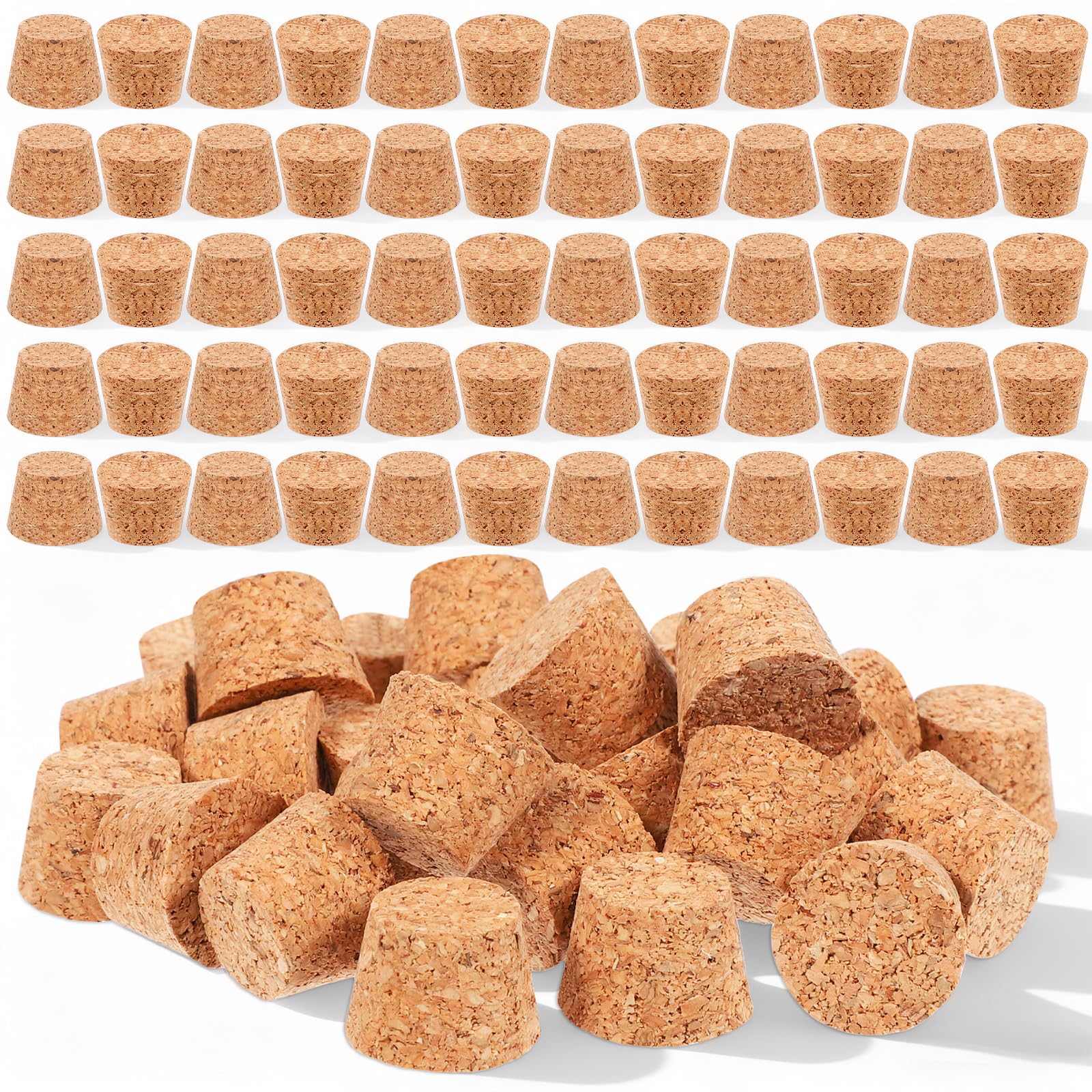 Photo 1 of 1/2 Inch Mini Tapered Cork Stoppers, 120 Pcs Cork Stoppers Wine Bottle Corks Plugs Replacement Wooden Wine Stopper Durable Small Bottle Plugs Replacement Wines Stopper for Jars Beer Bottles DIY Crafts
