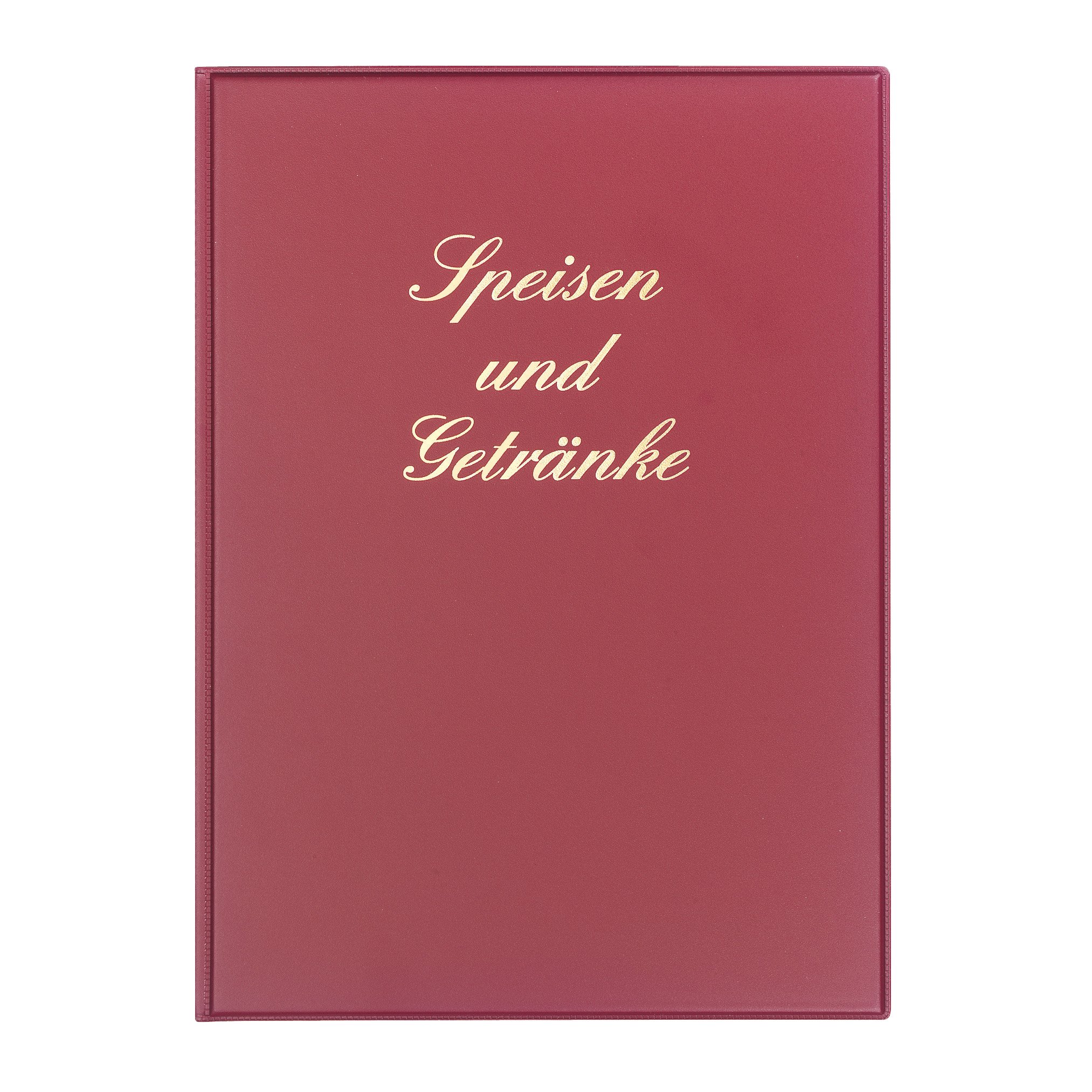 Herlitz 10066645 Menu Folder A4 Plastic Wine Red (German Text)