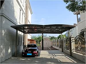 20 'x 18' Premium policarbonato de aluminio garaje marquesina de garaje