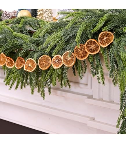 Amazon.com: Daifunli 6ft Christmas Garland Decoration Realistic
