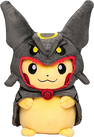 Amazon Co Jp ポケモンセンターオリジナル ぬいぐるみ 黒いレックウザポンチョを着たピカチュウ Toys Games