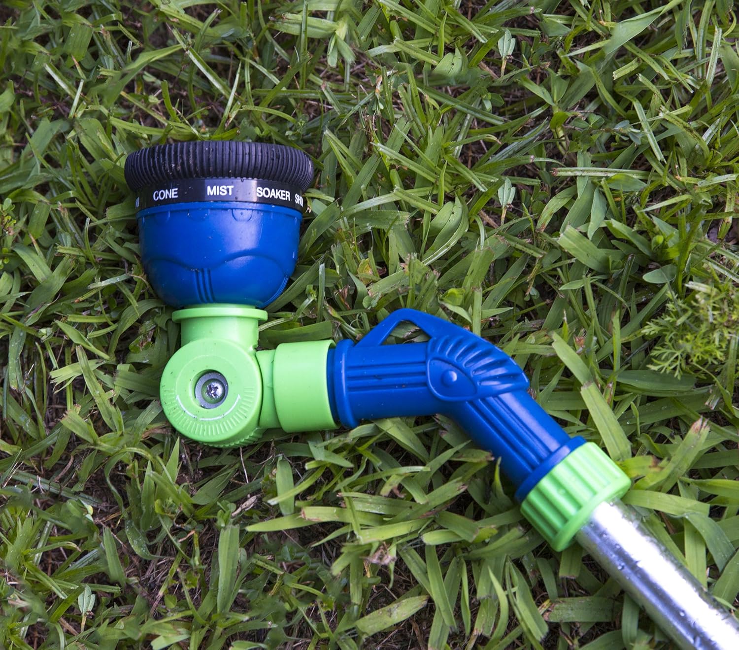 Aqua Plumb Deluxe 9-Pattern Swivel Wand Head for Lawn and Garden : Watering Wands : Garden & Outdoor
