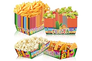 36pcs Mexican Popcorn Tray, Fiesta Mexican Food Trays for Mexican Fiesta Party Decorations, Cinco De Mayo Popcorn Tray for Me