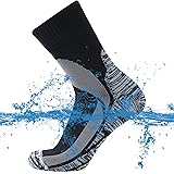 SuMade 100% Waterproof Socks, Unisex Men Women Breathable Dry Fit Moisture Wicking Hiking Cycling Kayaking Crew Socks