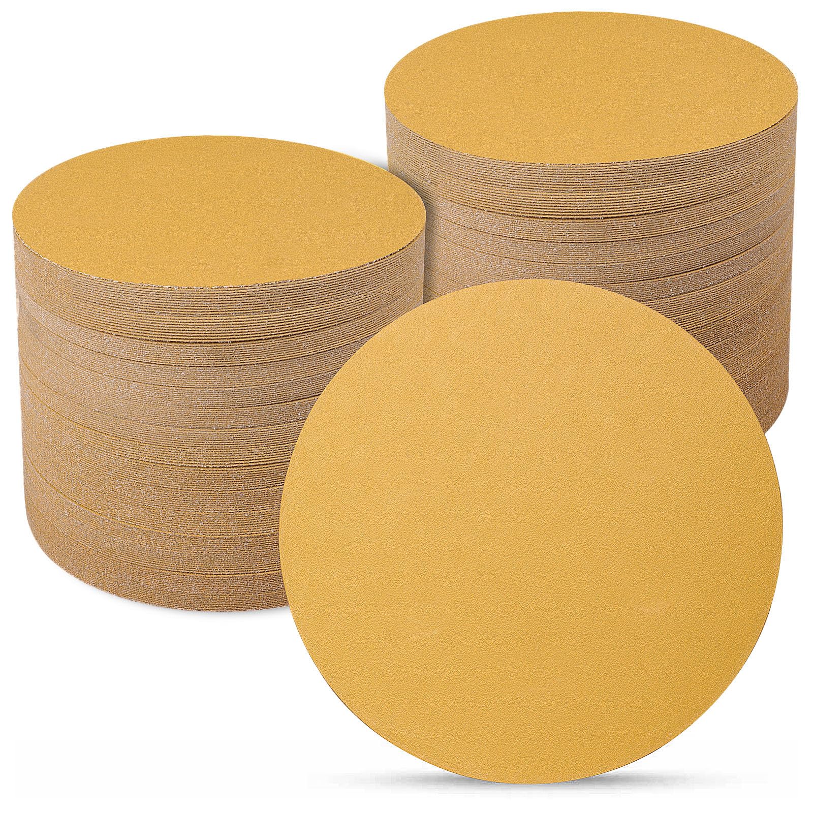 Sruhrak Sanding Discs 150mm 100 Pcs, 240 Grit 6 inch NO Hole Hook and Loop Orbital Sander Discs, Sanding Pads for Random Orbital Sander Pads and All Oscillating Tools