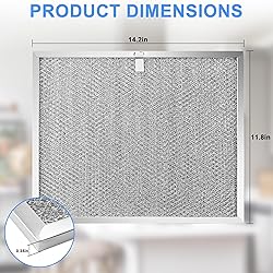 2 Pack Allure Range Hood Filter BPS1FA30 11-3/4" x