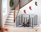 HOMIDEC Dog Pen 8 Panel 100cm High with Door, Indoor Outdoor Pet Exercise view 2