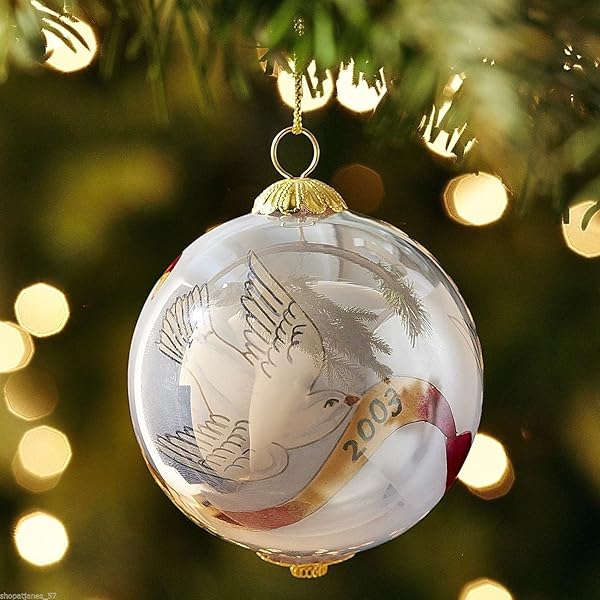 LI BIEN REISSUE 2003 DOVE GLASS CHRISTMAS ORNAMENT