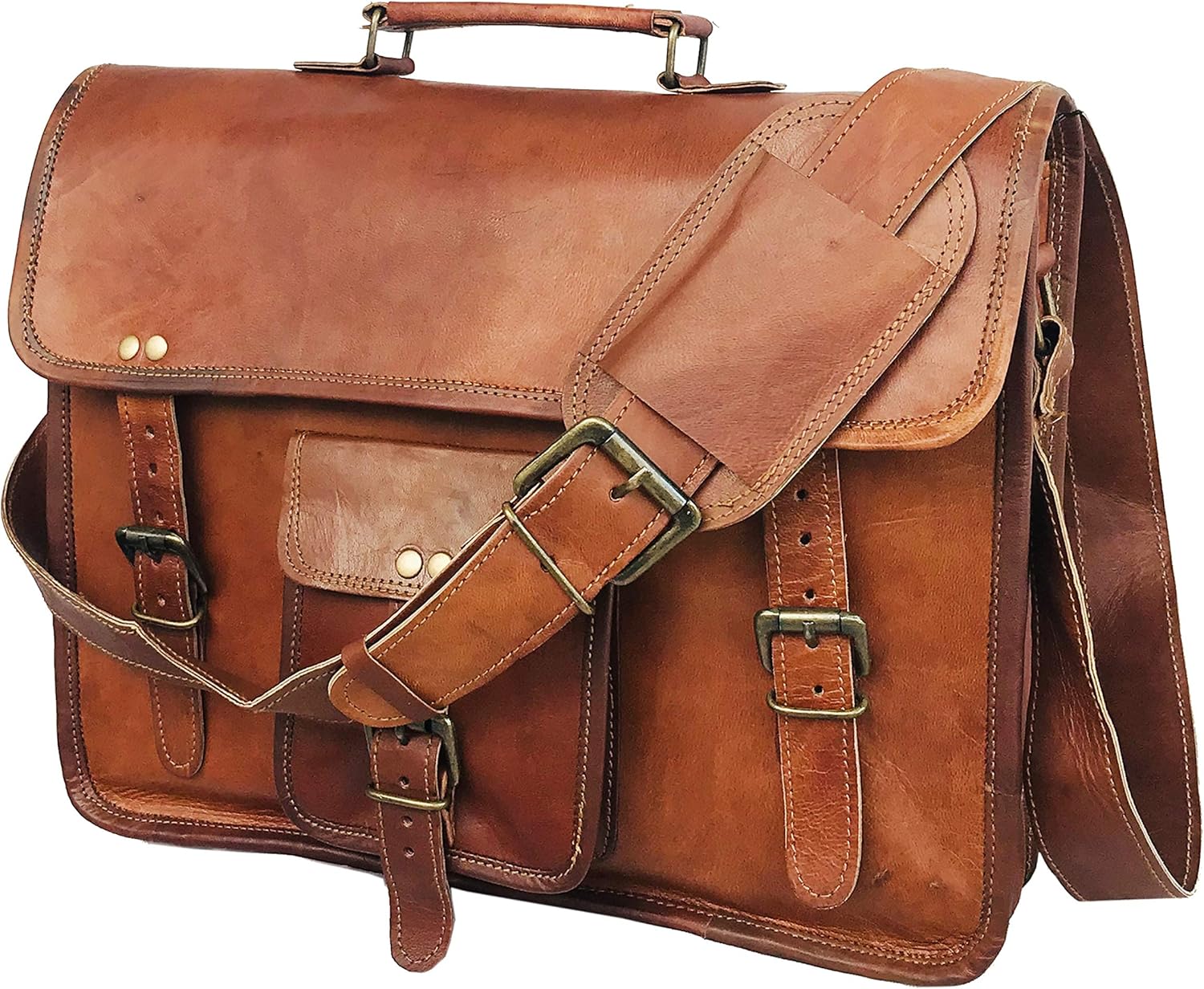 leather crossbody briefcase