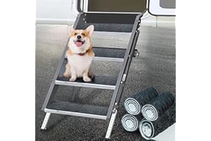 canhard RV Step Covers, 4 Pack RV Step Covers, 22x8 in Camper Step Carpet,RV Step Rug Protects Your RV from Unwanted Tracked in Dirt,RV Step Carpet Compatible with Step for Mobile Home,Camper