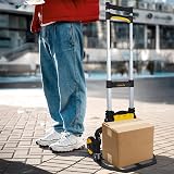 Stanley Folding Hand Truck 70 kg Capacity & Basket Holder 127mm Wheels view 9