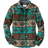 Legendary Whitetails Ladies Trail Guide Fleece Plaid Button Up Shirt