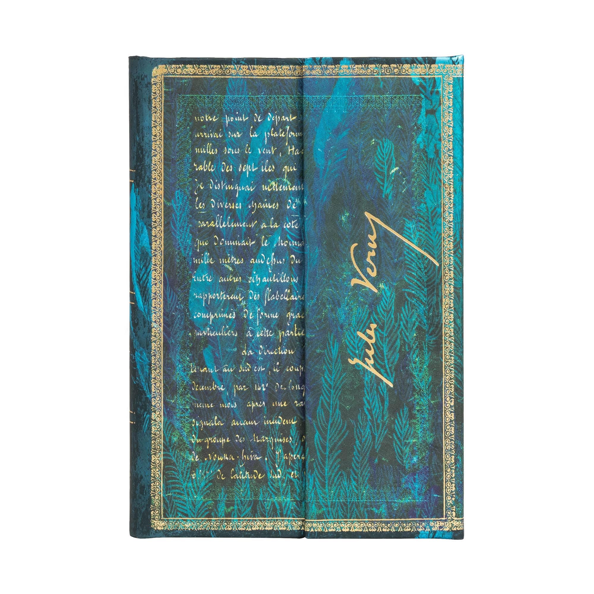 Paperblanks Hardcover Journal Verne, Twenty Thousand Leagues | Lined | Mini (100 × 140 mm)
