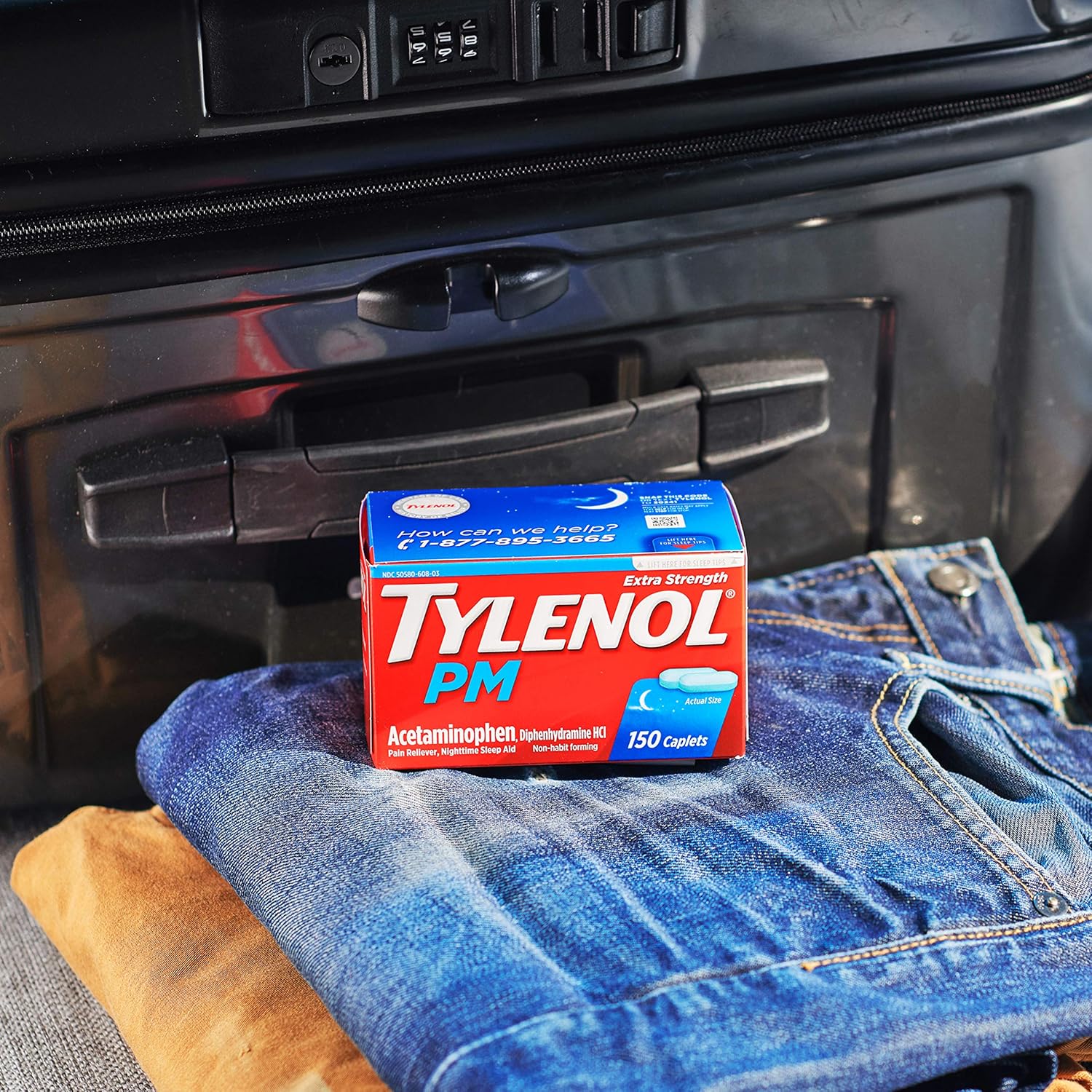 Tylenol PM Extra Strength Pain Reliever & Sleep Aid Caplets, 500 mg Acetaminophen, 100 ct: Health & Personal Care