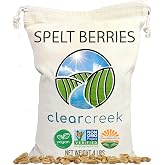 CLEAR CREEK Spelt Berries | 4 lb | Vegan | Non-GMO Project Verified | North American Grown