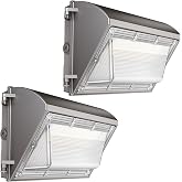 JC-LGL 60W LED Wall Pack Light with Dusk to Dawn Photocell, 7800LM, 5000K | 100-277V, 0-10V Dimming, IP65 Waterproof Outdoor Wall Light Fixture, Commercial Exterior Lighting for Building, Parking Lot