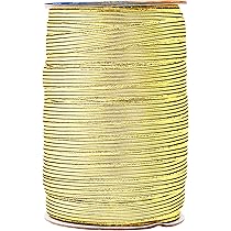 Bande Élastique à Paillettes Dorées/Argentées - 5 Mètres Par Rouleau, Largeur 4 Cm (1-5/8'')