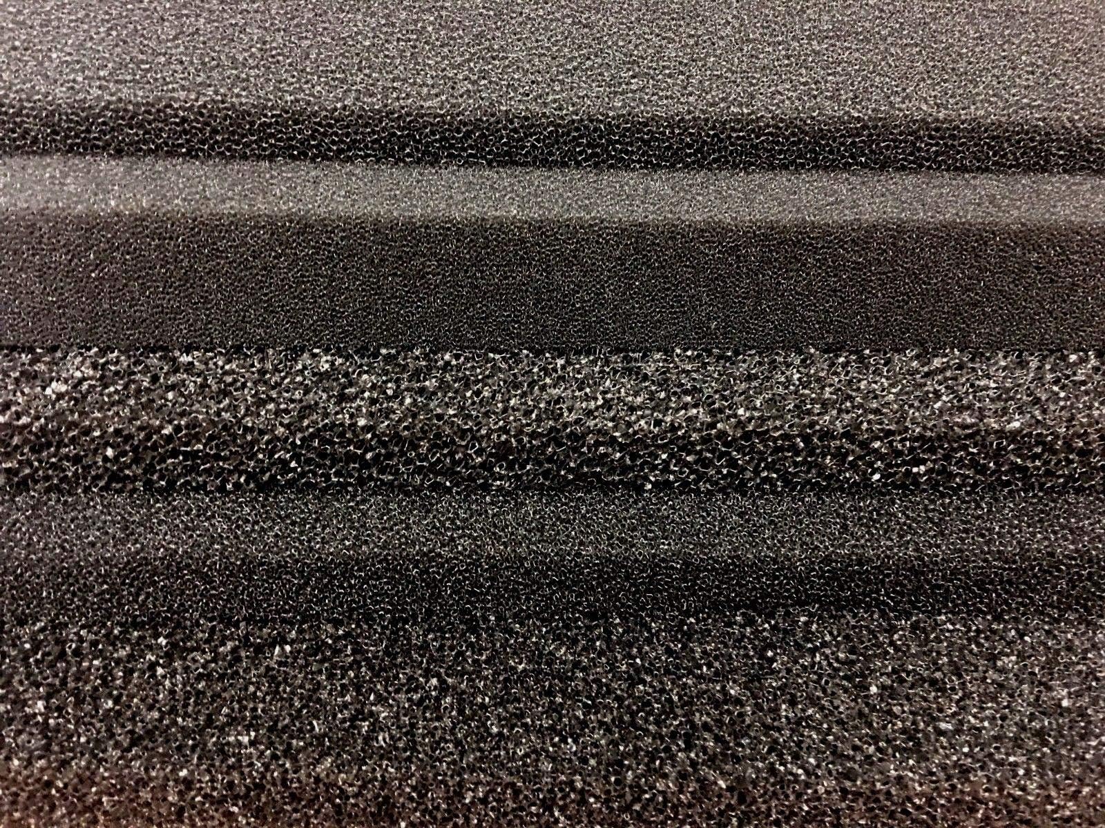 Wohnkult Filter Mat 50 x 50 x 2 cm Medium PPI 20 Black Shrimp Pond Aquaristik