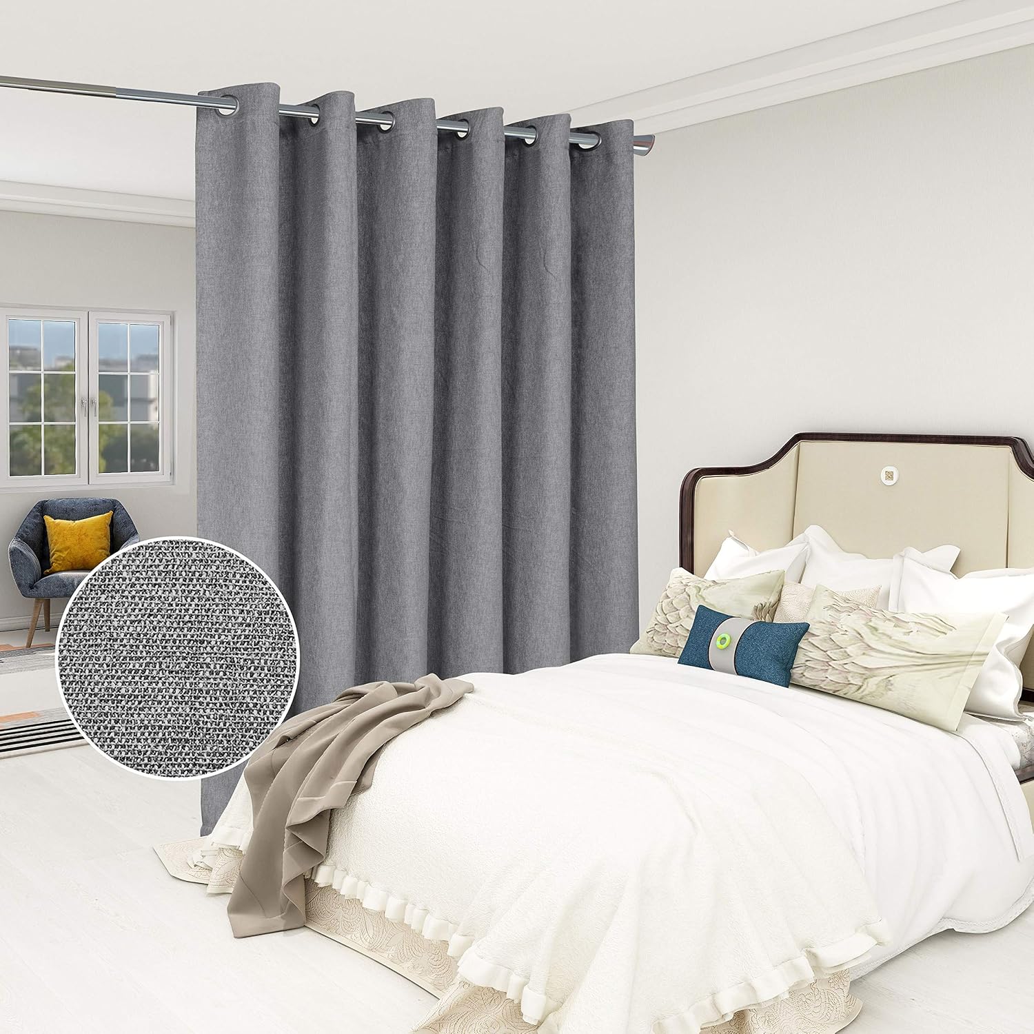 Amazon.com: LORDTEX Burlap Linen Look Textured Room Divider Curtains
